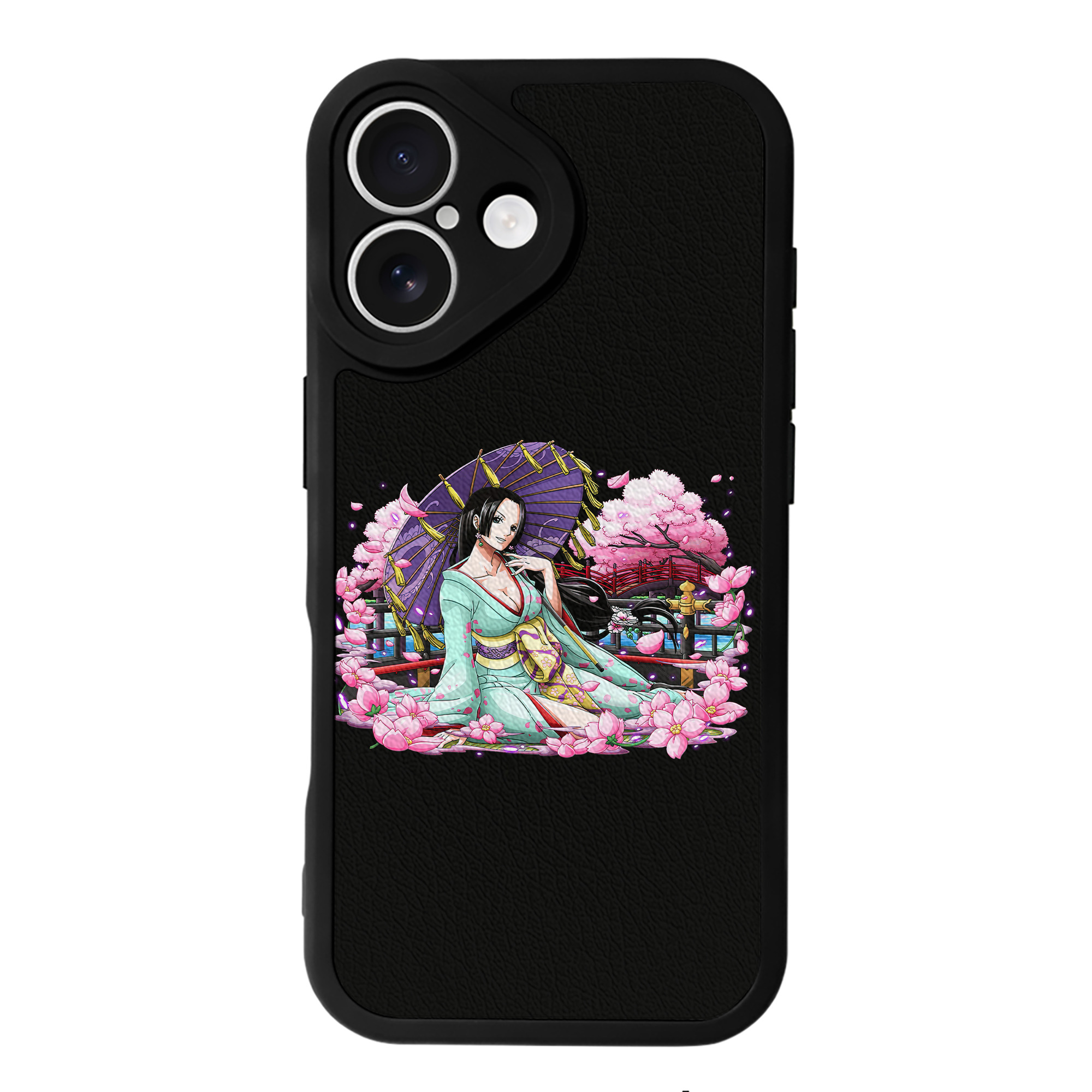 （画像用） ワンピース ボア・ハンコック ONE PIECE Boa·Hancock 【iPhone 16シリーズ対応】シリコンスマホケース（レザー調） 材質：シリコン